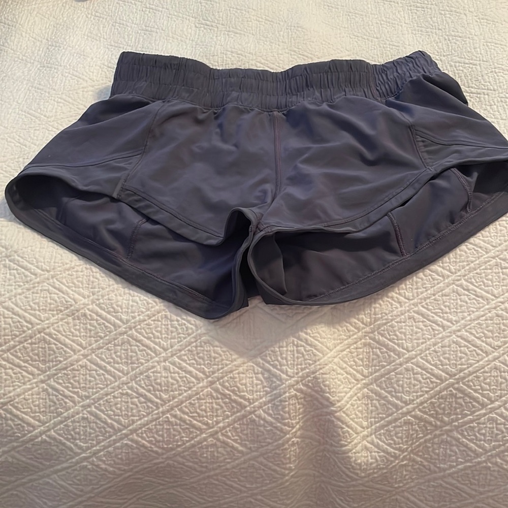 Lululemon Running Shorts- dark grey size 8. Great condition